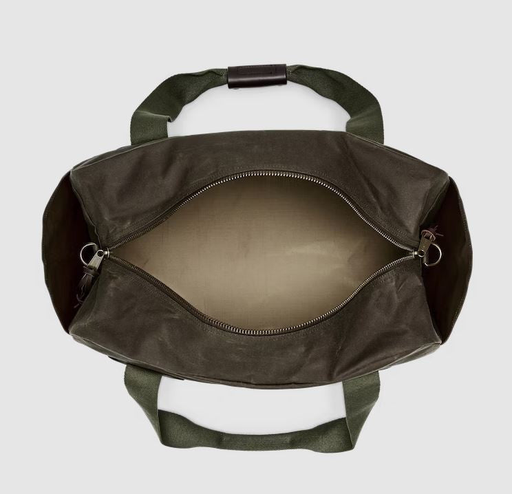 Filson Medium Tin Cloth Duffle Bag: Otter Green