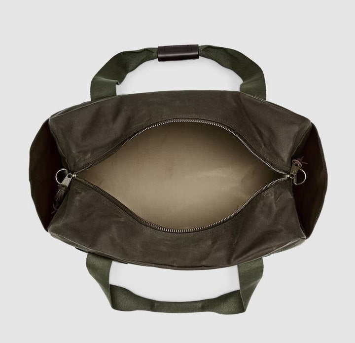 Filson Medium Tin Cloth Duffle Bag: Otter Green