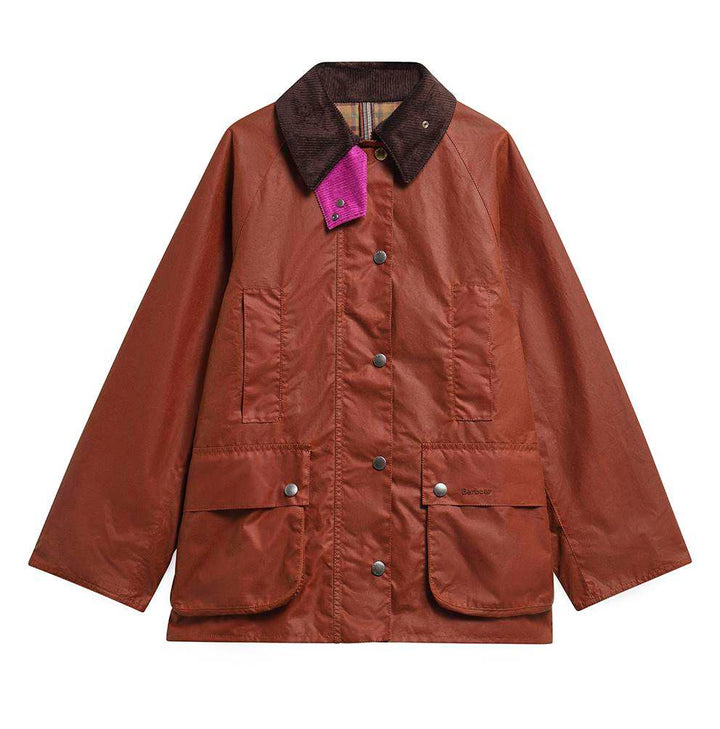 Barbour x Paul Smith Women's Beaufort Wax Jacket: Russet/Classic/Muted