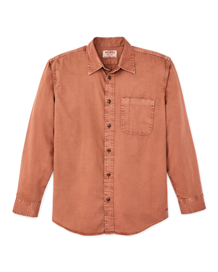 Filson 4.5-oz. Twill Shirt: Copper Brown
