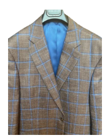 Peter Millar Flynn Brown Windowpane Sportcoat