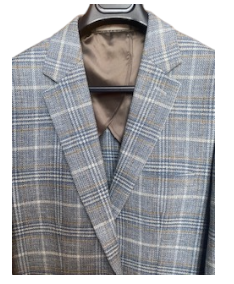 Stantt Zenith Blue Multi Plaid Sportcoat