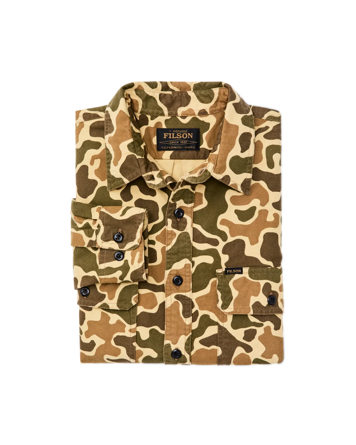 Filson Field Flannel Shirt: Buckskin Camo
