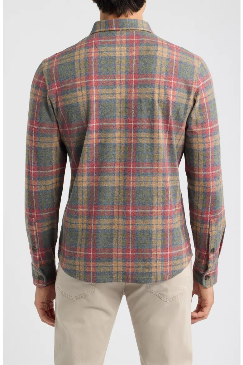 Johnnie-O Yule Tartan Button-Down Shirt: Forest