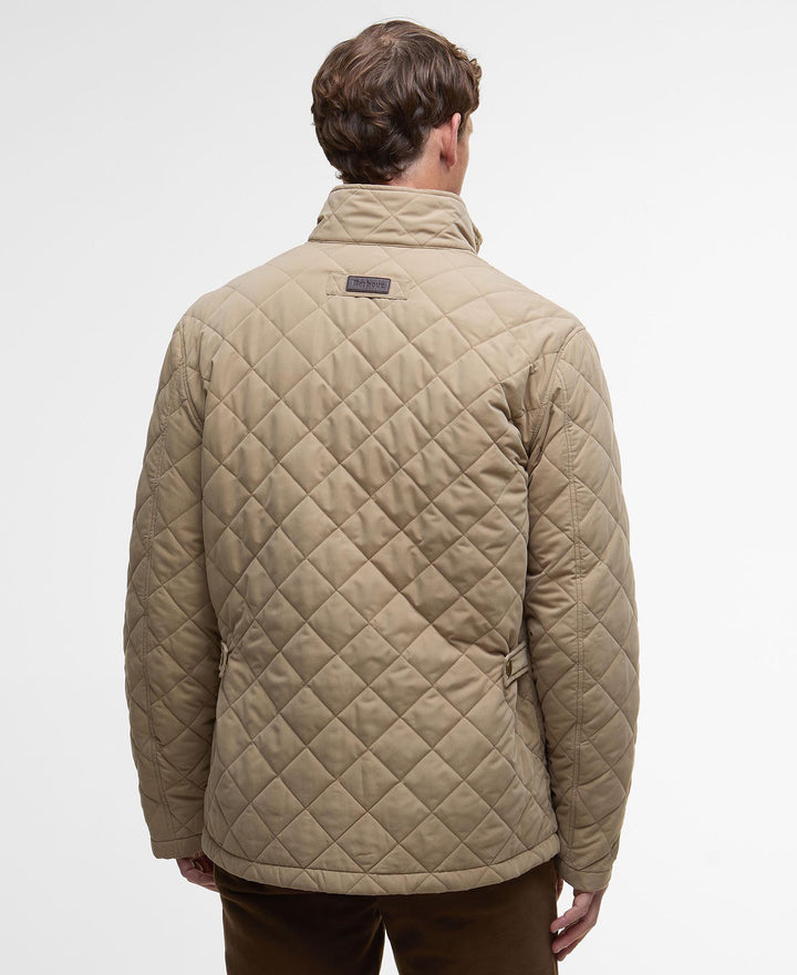 Barbour Shoveler Quilted Jacket: Military Brown