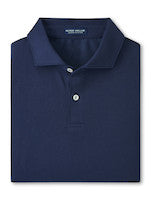 Peter Millar Crown Crafted Albatross Cotton-Blend Pique Polo: Navy