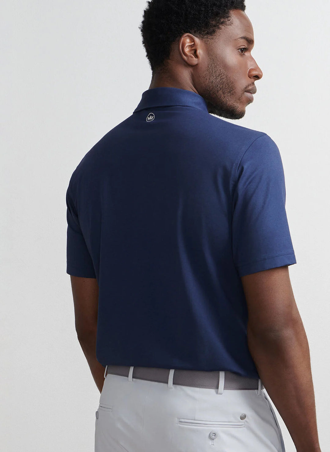 Peter Millar Crown Crafted Albatross Cotton-Blend Pique Polo: Navy