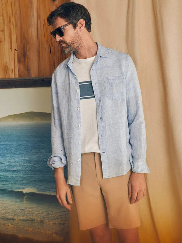 Faherty All Day Short 1.0 (9"): Khaki