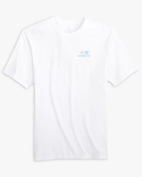 Southern Tide American Skipjack BBQ T-shirt: Classic White