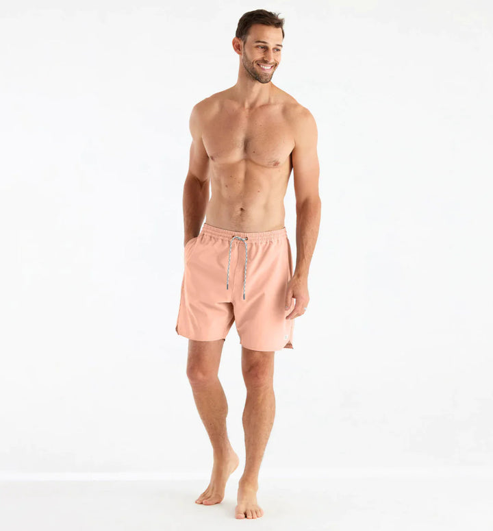 Free Fly Men's Andros Trunk: Orange Dusk