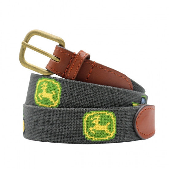 Smathers and Branson Needlepoint Belt: John Deere