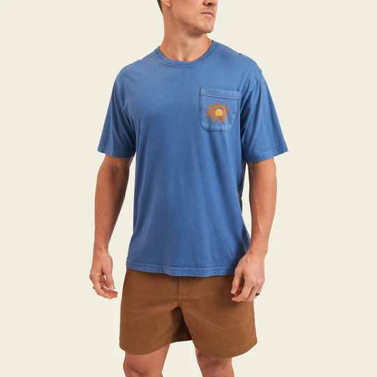 Howler Brothers Sun Drinker Cotton T-Shirt: Blue