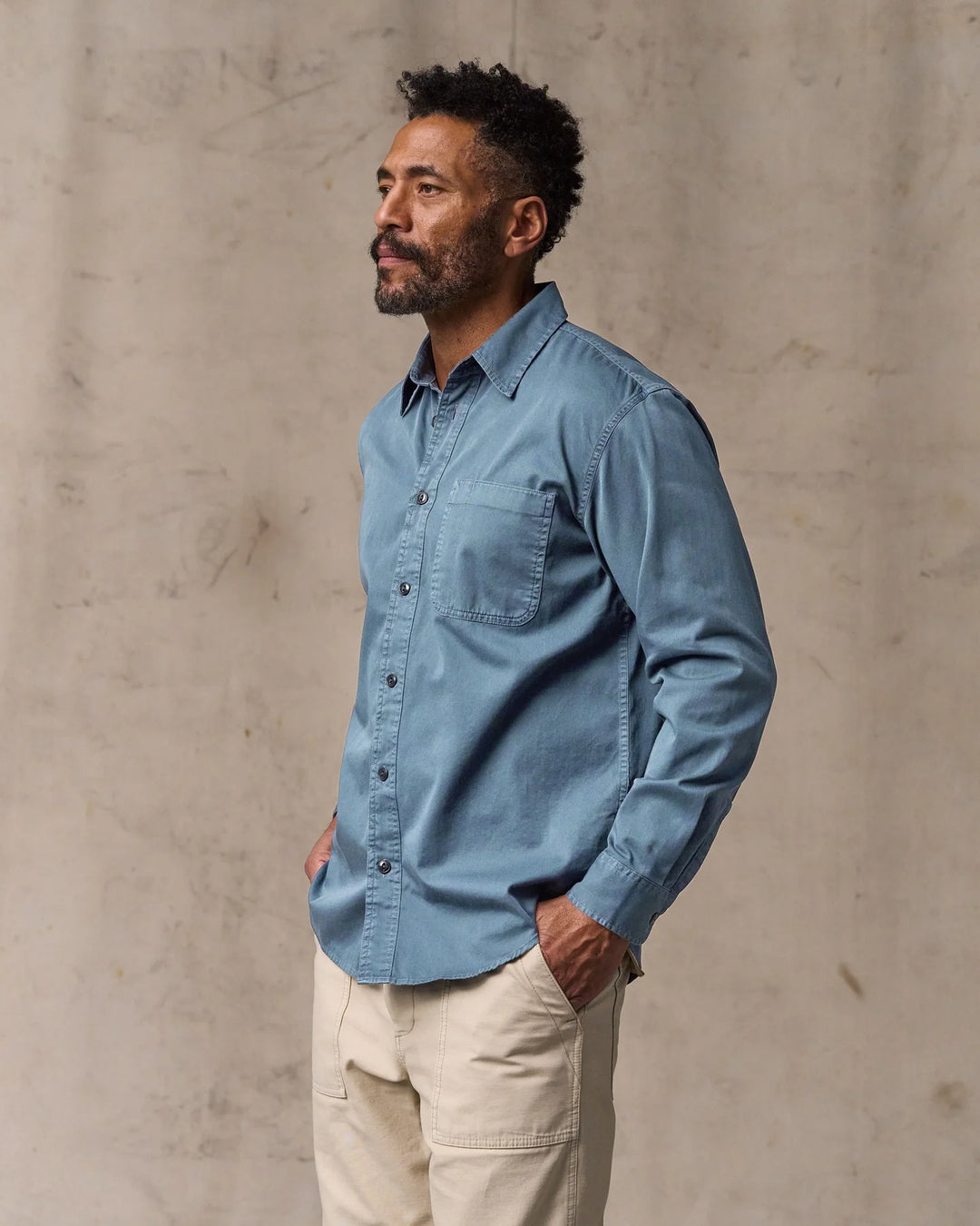Filson 4.5-oz. Twill Shirt: Orion Blue