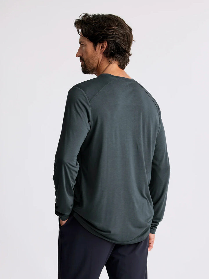 Free Fly Men's Bamboo Lightweight Long Sleeve: Midnight