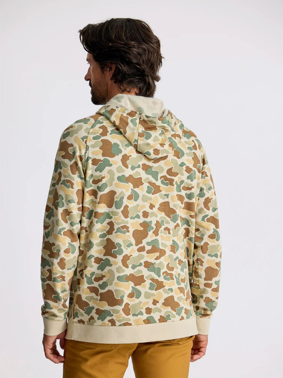 Free Fly Men's Bamboo Lightweight Fleece Hoodie: Vintage Camo