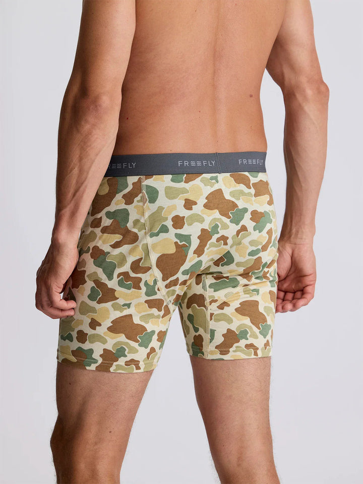 Freefly Bamboo Motion Boxer Brief : Vintage Camo