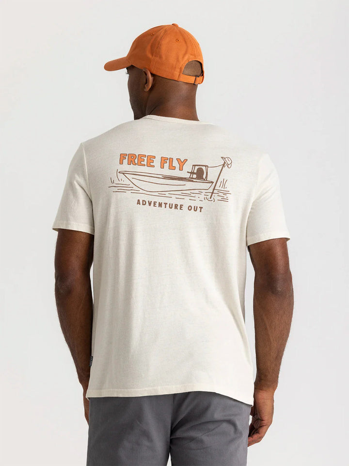 Free Fly Lazy Tides Pocket Tee: Heather Birch