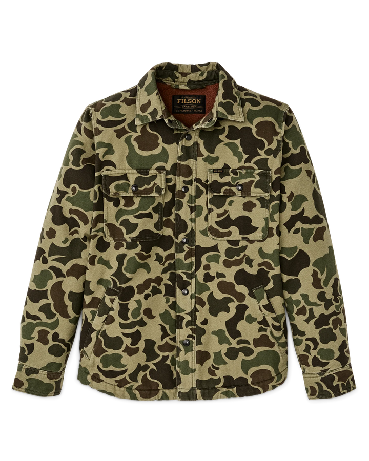 Filson Fleece Lined Jac-Shirt: Tundra Shrub Camo