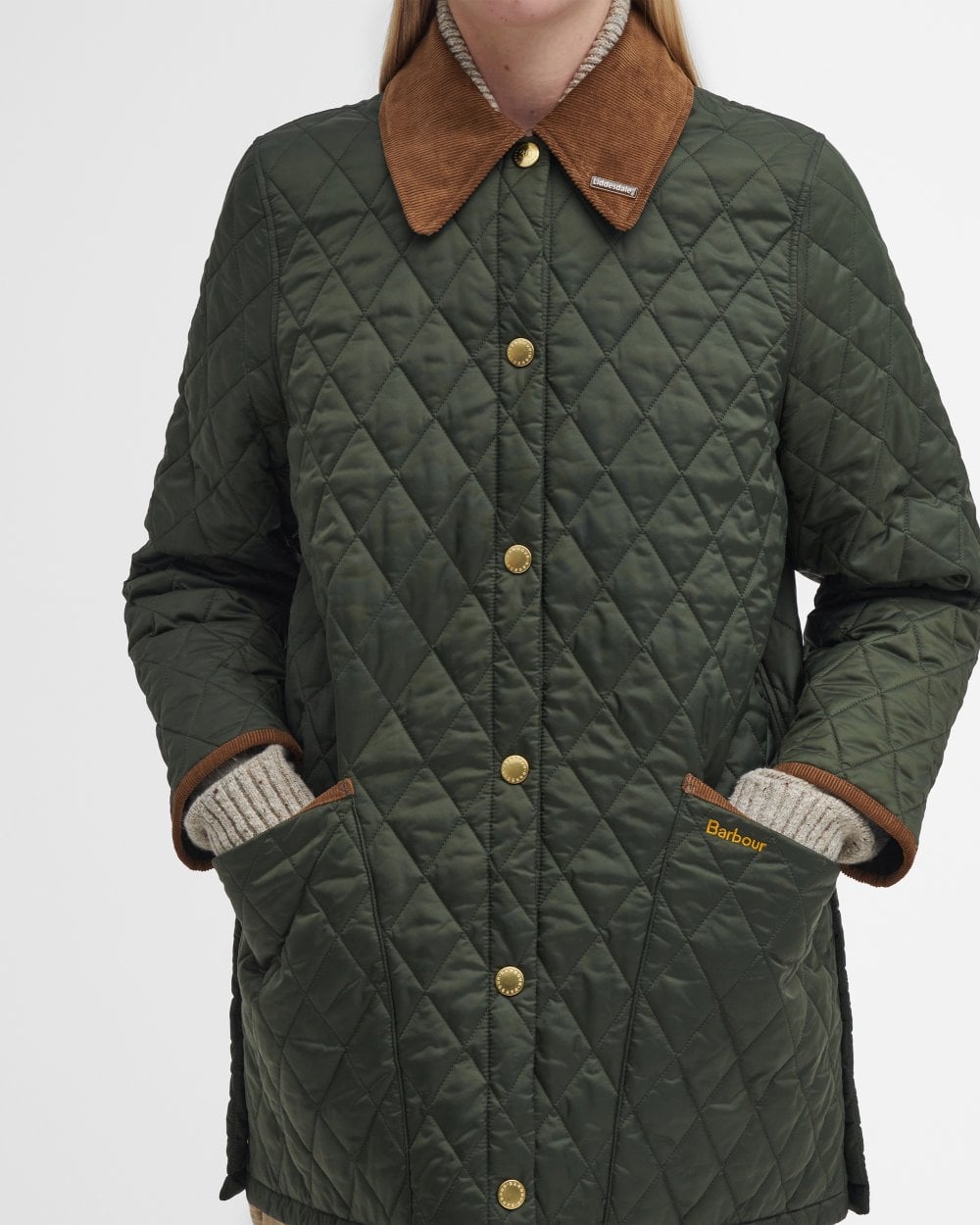 Barbour 30th Anniversary Modern Liddesdale Quilted Jacket: Olive/Classic