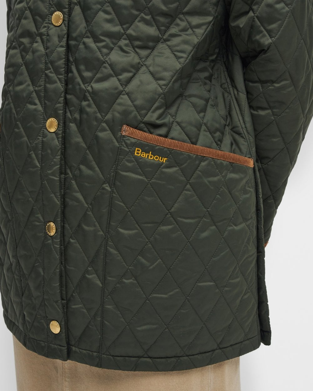 Barbour 30th Anniversary Modern Liddesdale Quilted Jacket: Olive/Classic