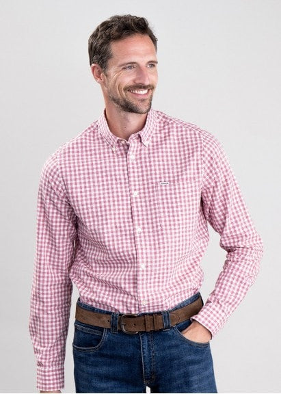 Barbour Kanehill Tailored Shirt: Pink