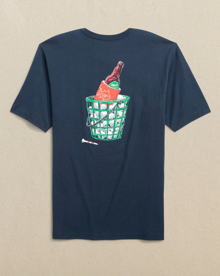 Southern Tide Basket of Beers Short Sleeve T-shirt: Dress Blue