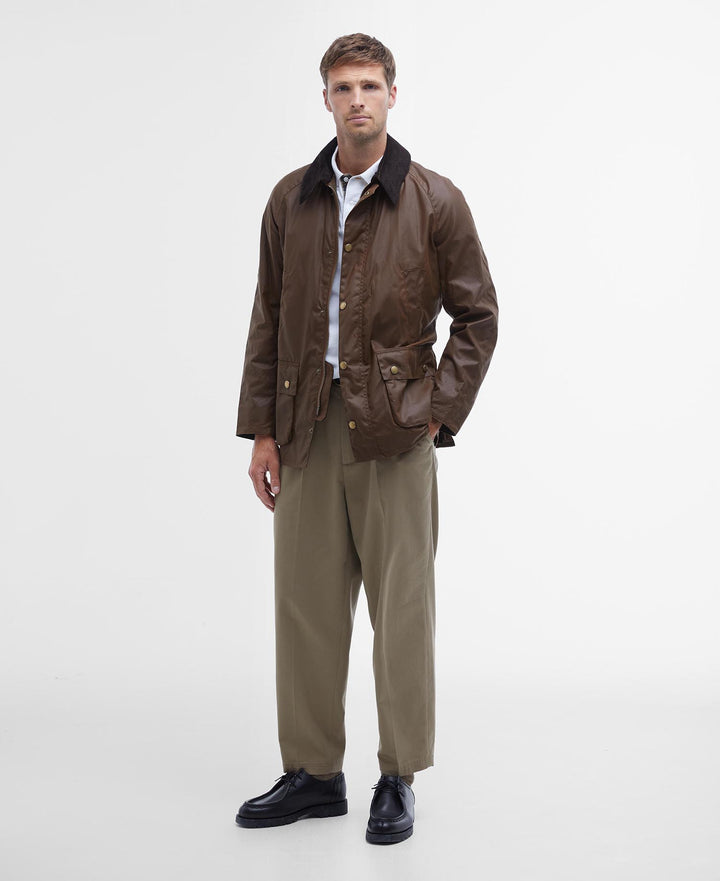 Barbour Ashby Waxed Jacket: Bark