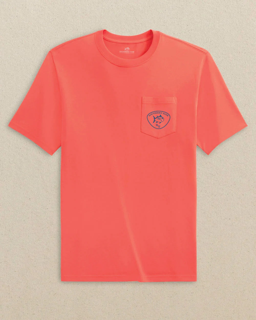 Southern Tide Beach Lure Short Sleeve T-shirt: Orange Blossom