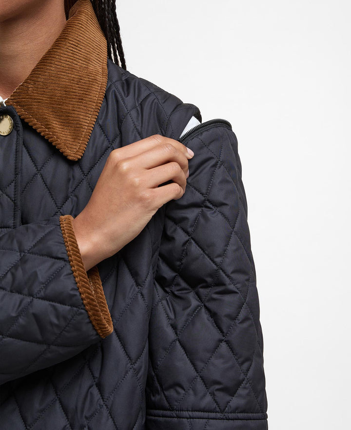 Barbour Lorrie Quilted Jacket: Black