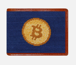 Smathers & Branson Bifold Wallet - Bitcoin - Classic Navy