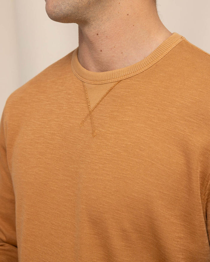 Southern Tide Bluffton Crewneck: Hazelnut Khaki