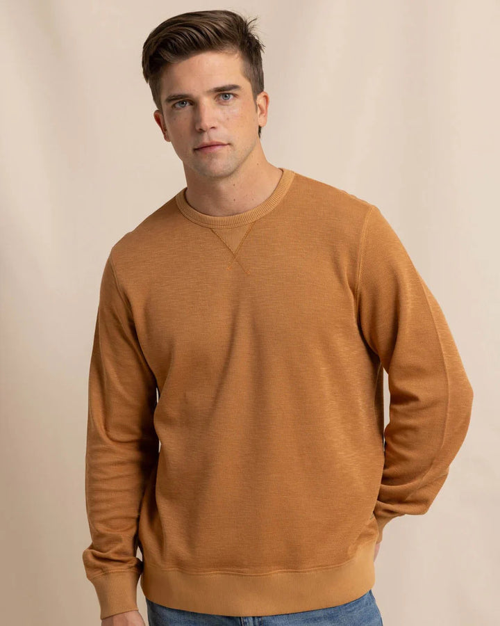 Southern Tide Bluffton Crewneck: Hazelnut Khaki