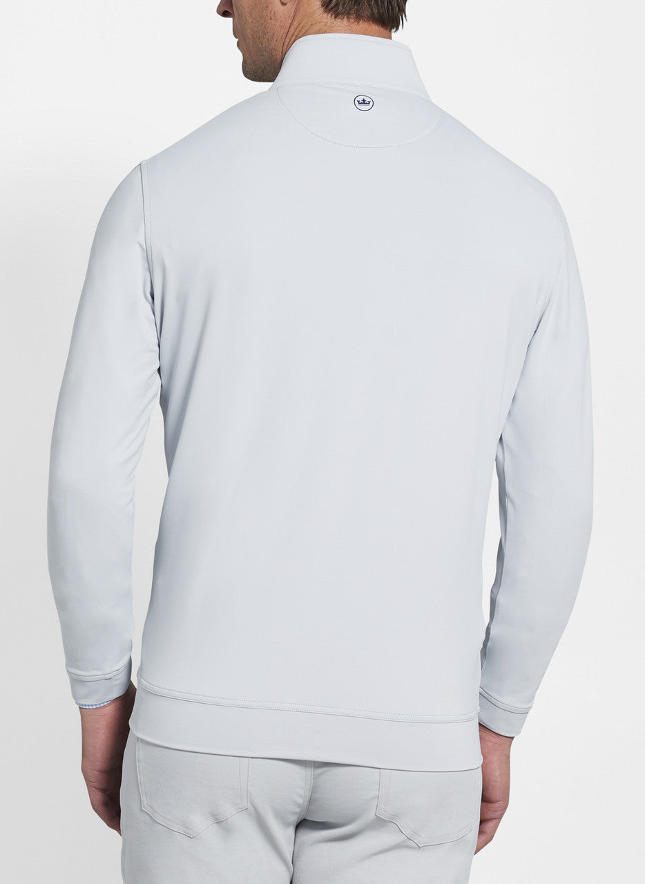 Peter Millar Perth Performance Quarter-Zip: British Grey