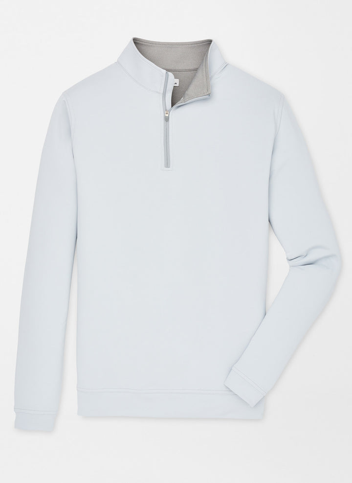 Peter Millar Perth Performance Quarter-Zip: British Grey