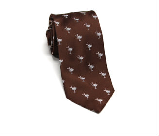 Palmetto Neck Tie - Brown