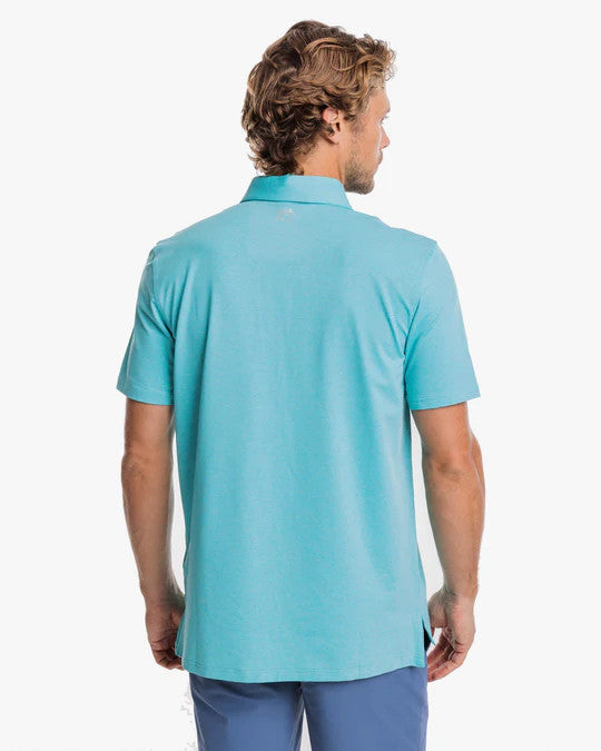 Southern Tide brrr°®-eeze Heather Performance Polo Shirt: Heather Tidal Wave