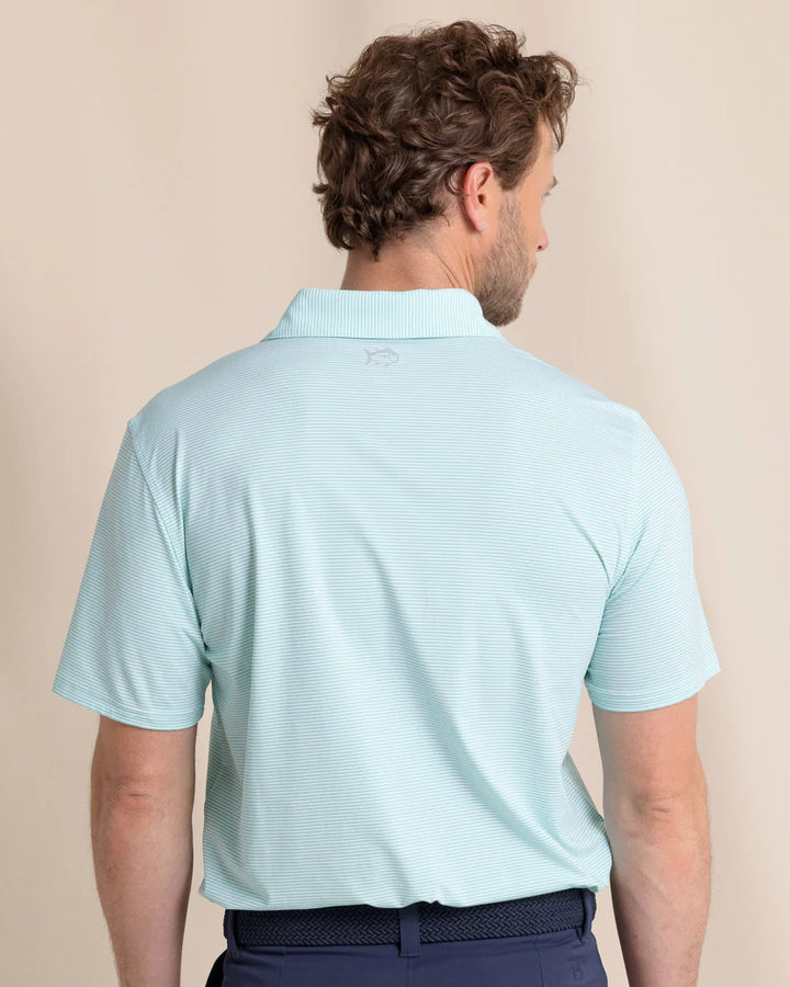 Southern Tide brrr°-eeze Meadowbrook Stripe Polo: Mint