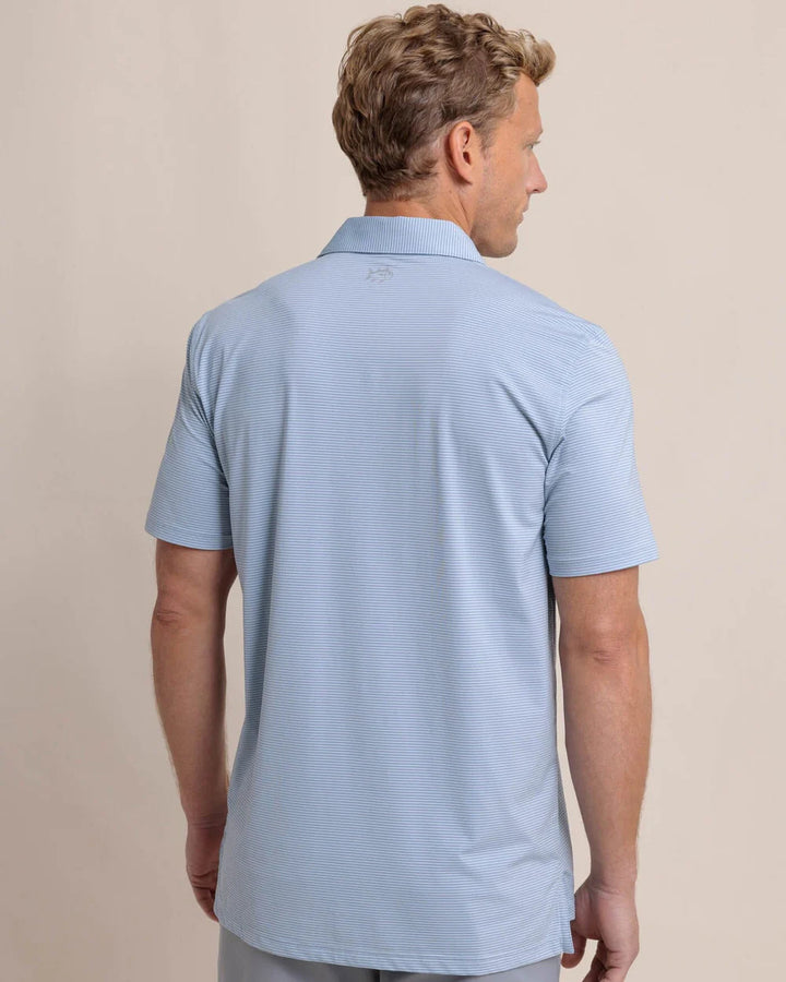 Southern Tide brrr°-eeze Meadowbrook Stripe Polo: Triumph Blue