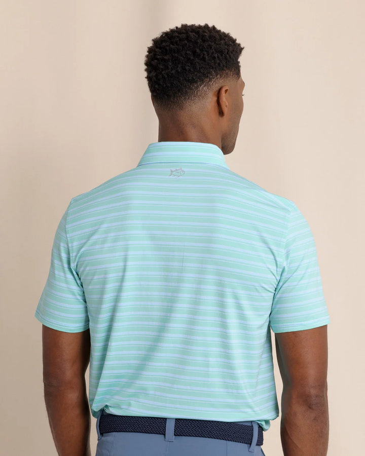 Southern Tide Brrreeze Pearl Cove Stripe Polo: Mint