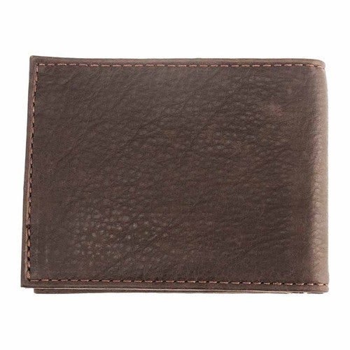 T.B. Phelps Bryce Bison Bi-Fold Wallet w/ Money Clip: Briar