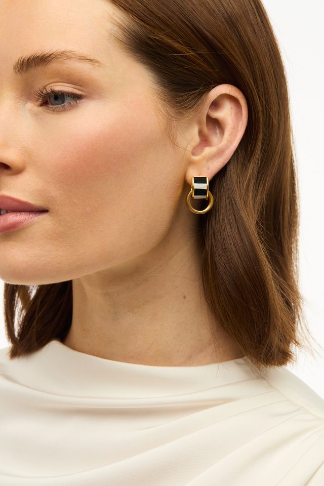 Brackish Gold Hoop Earring: Melissa