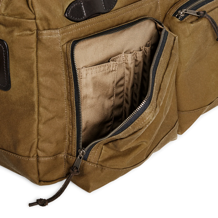 Filson 48 Hour Tin Cloth Duffle Bag: Dark Tan
