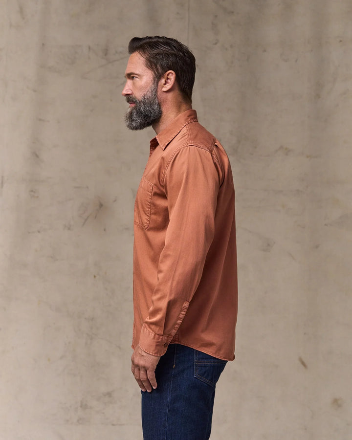Filson 4.5-oz. Twill Shirt: Copper Brown
