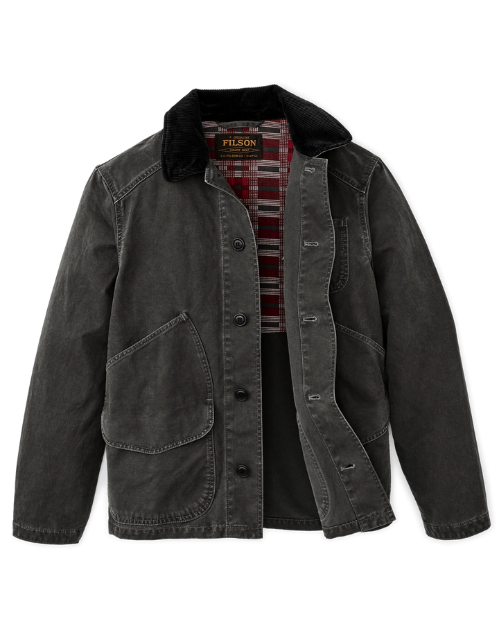 Filson Canvas Outfitter Jacket: Peat