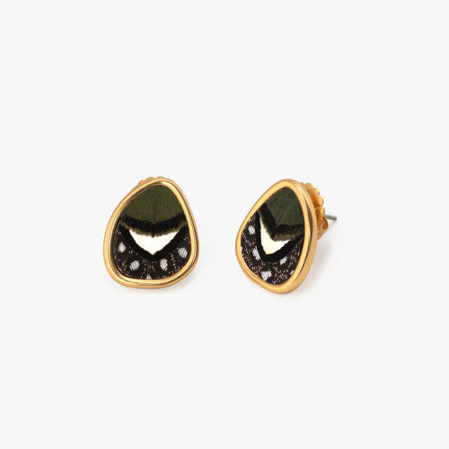 Brackish Feather Stud Earring: Cascade 2.0