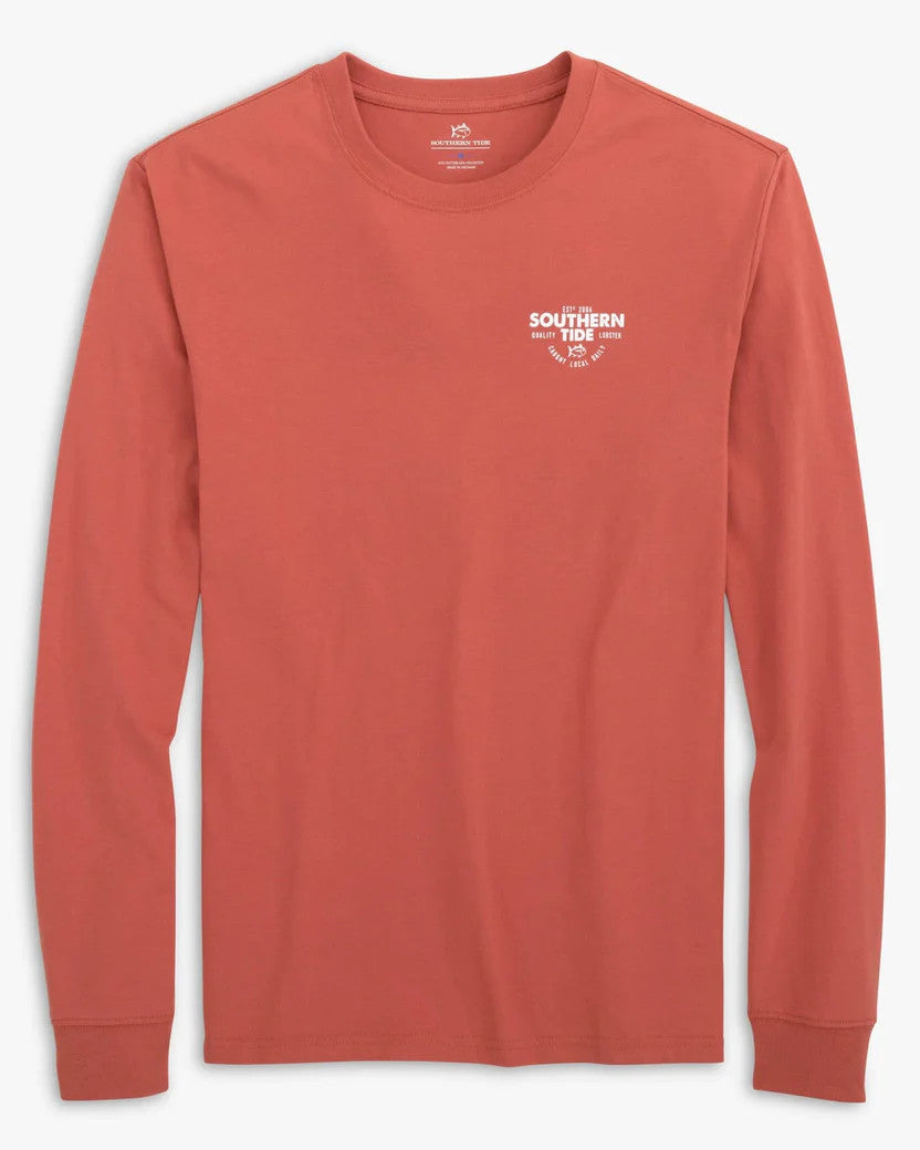 Southern Tide Caught Local Daily Long Sleeve T-Shirt: Dusty Coral