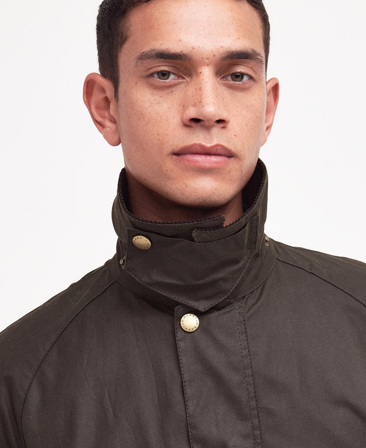 Barbour Ashby Waxed Jacket: Olive