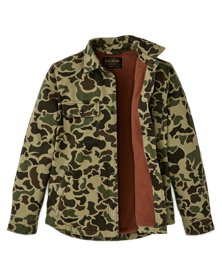 Filson Fleece Lined Jac-Shirt: Tundra Shrub Camo