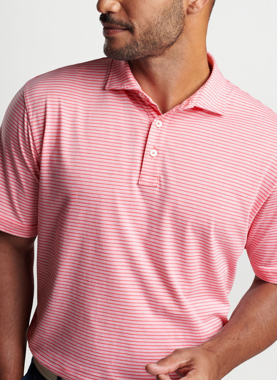 Peter Millar Crown Comfort Cotton Polo Trip Stripe: Primrose