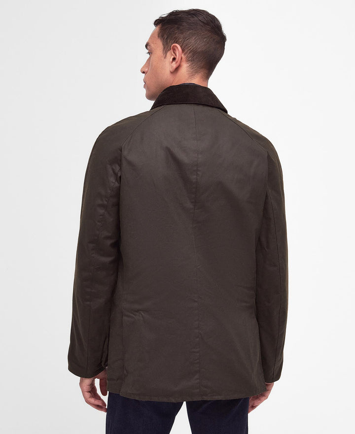 Barbour Ashby Waxed Jacket: Olive